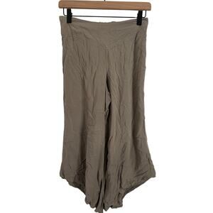 Rewash Tan Wide Leg Capri Pants, Cropped, Size Medium